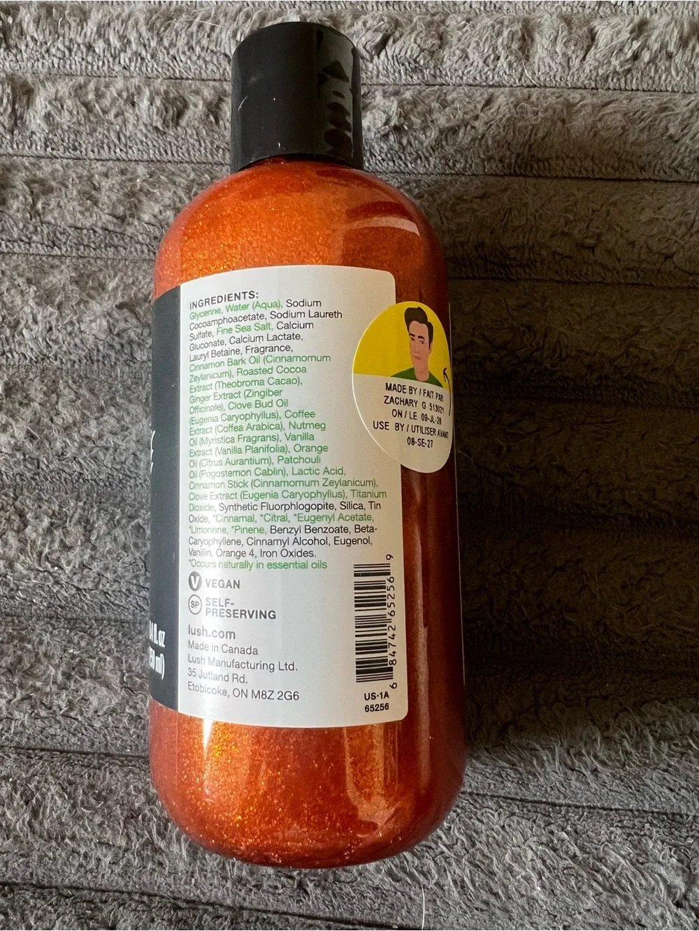 LUSH FALL 26 LIMITED EDITION CINNAMON SPICED LATTE AHOWER GEL 8.4 Oz SEALED